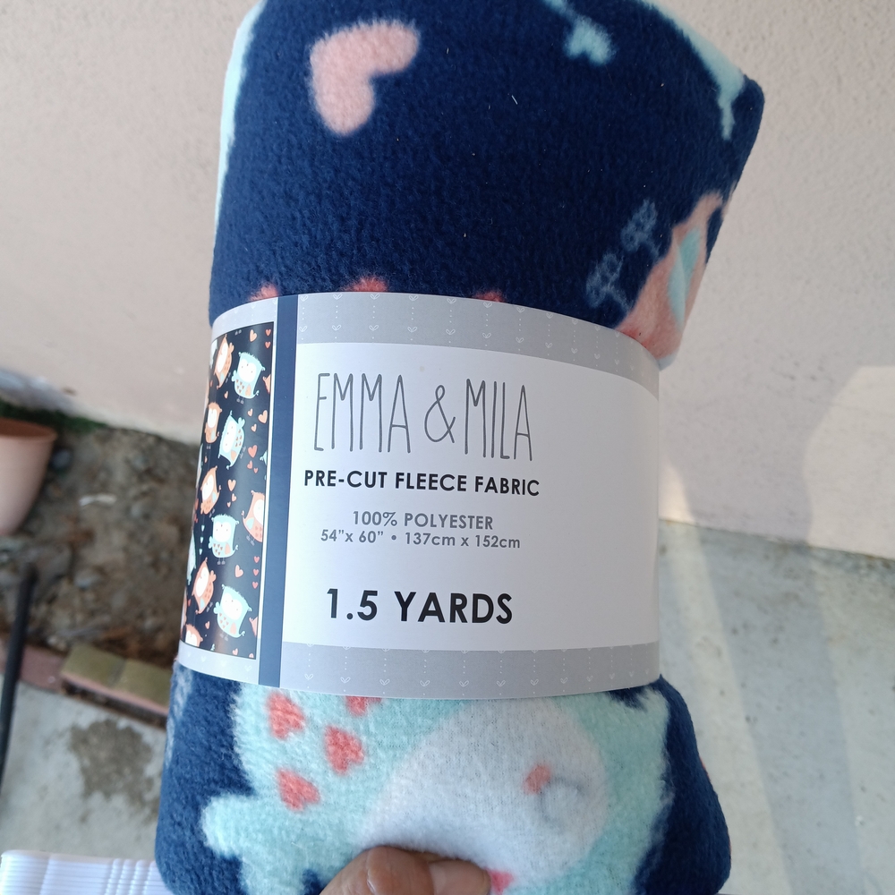 Emma & Mila Pre-Cut Fleece Fabric Retail $25 Each Bundle Of 4